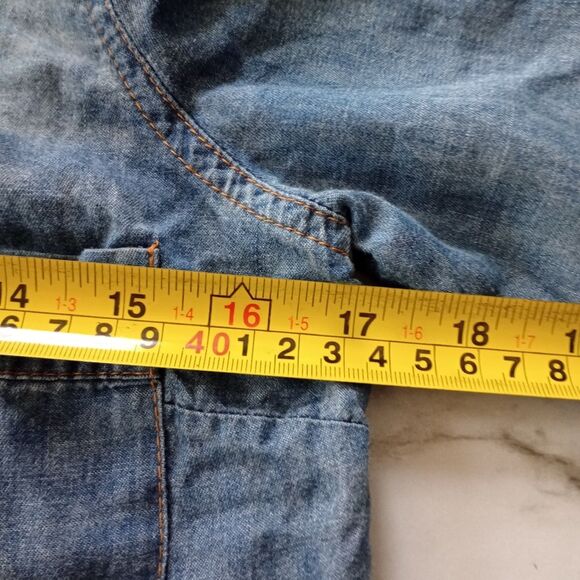 Jessica Simpson Denim Color Shirt Dress Size XS - Picture 7 of 10